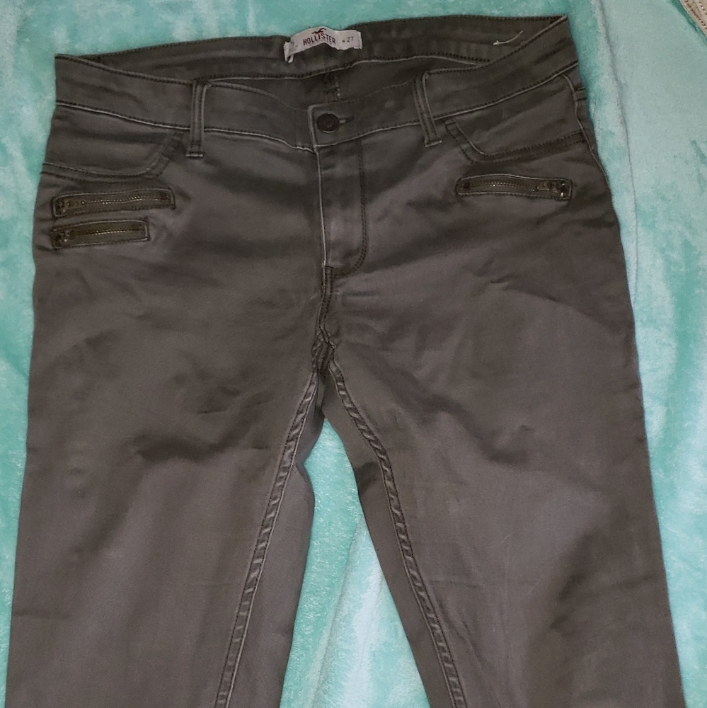 Hollister hunter green skinny jeans size 5